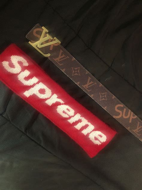 louis vuitton supreme headband|Louis Vuitton head band.